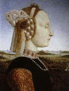 battista sforza.hustru till federico da montefeltro Piero della Francesca